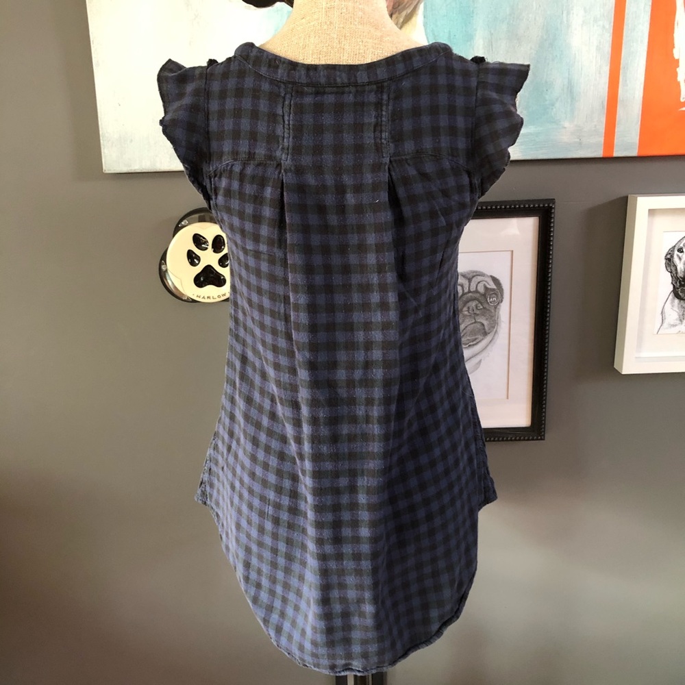 Plaid Ruffle & Lace Tank - Picture 5 of 6